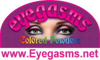 Eyegasms mineral pigments and colored powders with mica powders