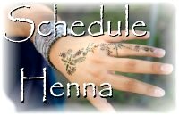 Schedule henna tattoo appointments at Beachcombers Bazaar, Orlando FL.