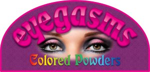 Eyegasms mineral pigments, colored loose powders.
