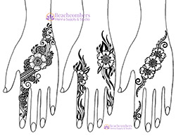 Free henna designs, florial henna designs, free mehndi designs