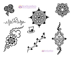 Free henna designs, St Patrick's Day henna designs, clover mehndi