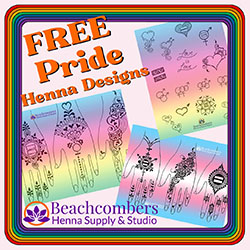 Free henna designs: Equality and Pride Mehndi Designs.