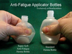 Soft squeeze applicator bottles and extra soft anti-fatigue applicator bottles.